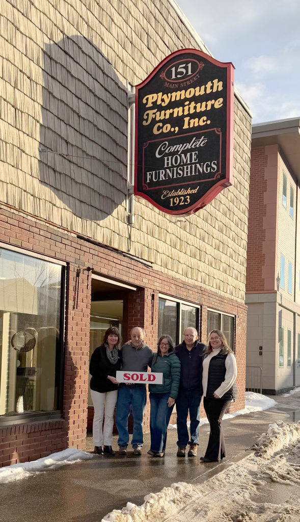 Plymouth Furniture: pictured left to right, Lorna Platts Sirios, Jim Lurie, Angie Miller, Dave Lurie, Amanda McDonald