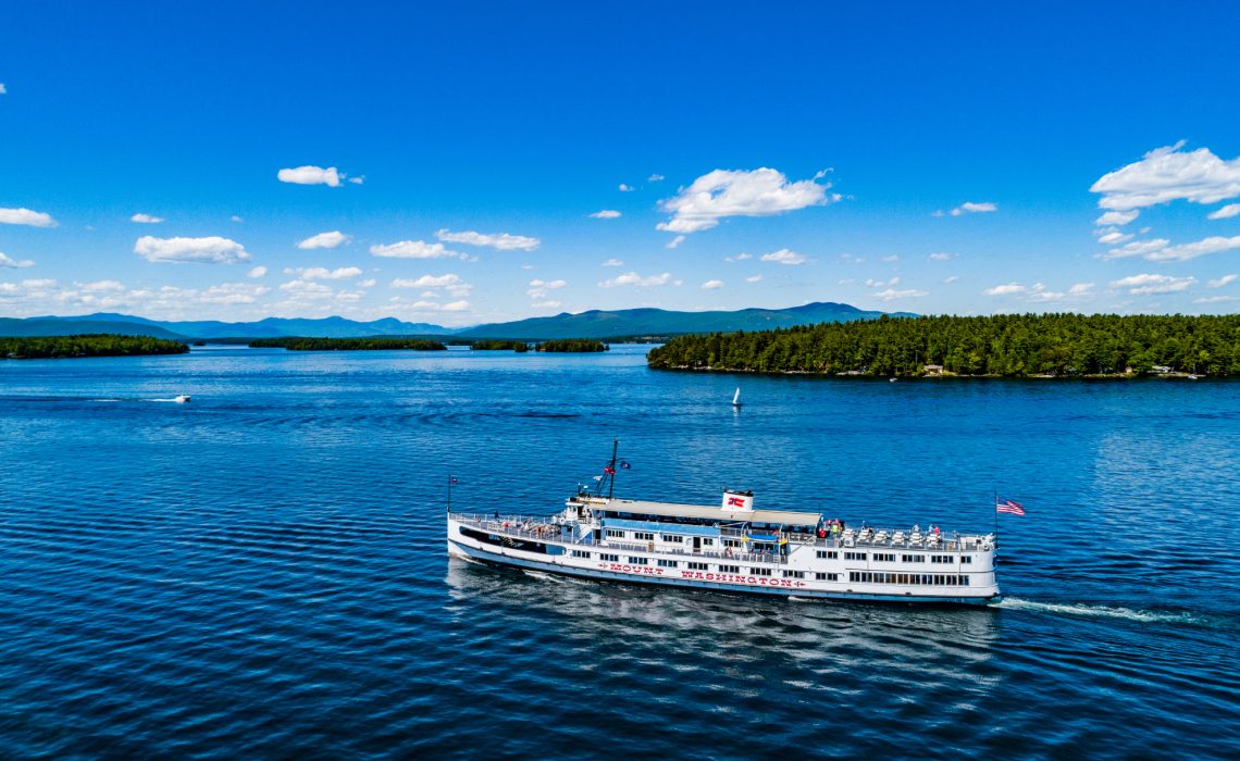 Experience the natural beauty and vibrant lake culture of New Hampshire's Lakes Region aboard the iconic MS Mount Washington on Lake Winnipesaukee